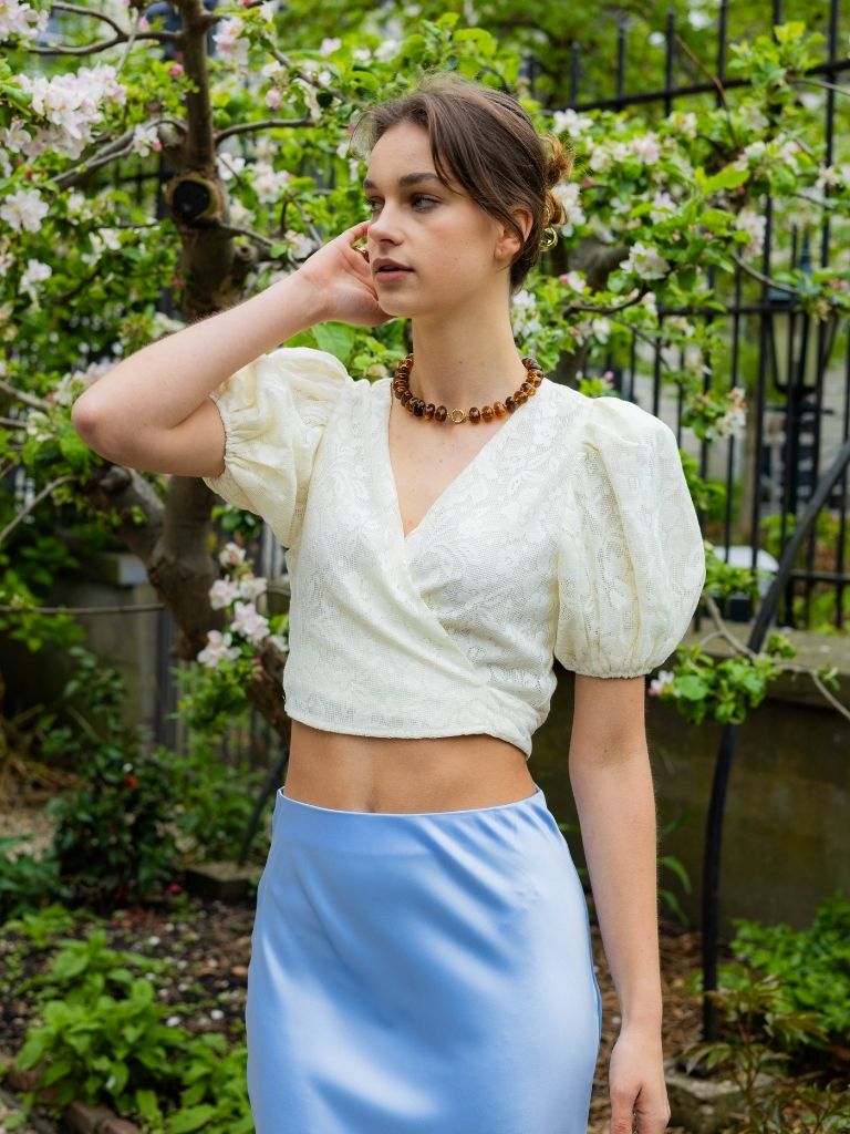 Wrap Blouse Lilliette Beige