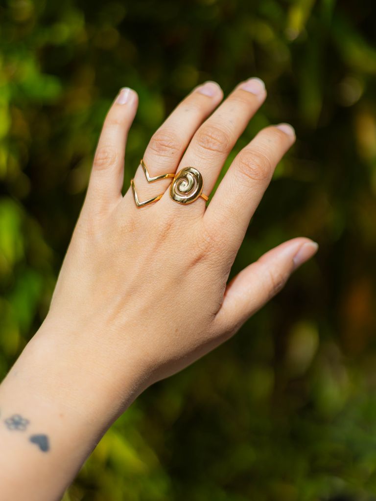 Ring Two Arrows Gold