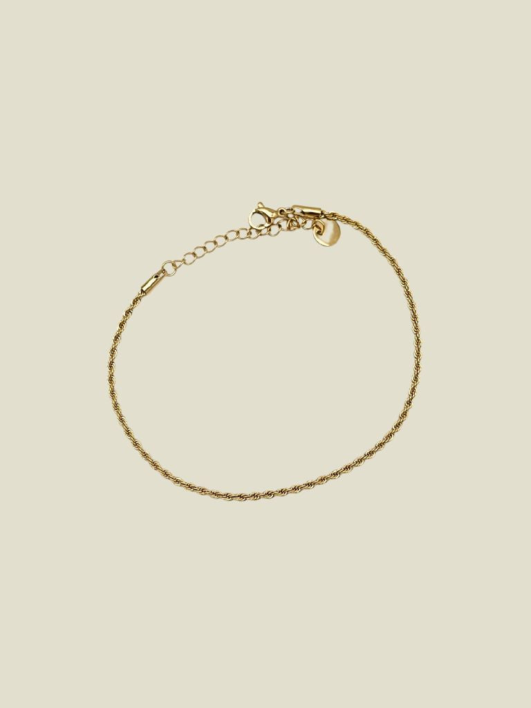 Anklet Twisted Rope Gold