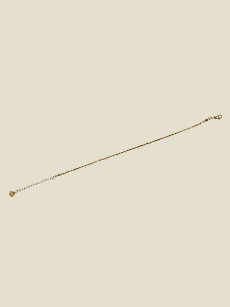 Anklet Twisted Rope Gold