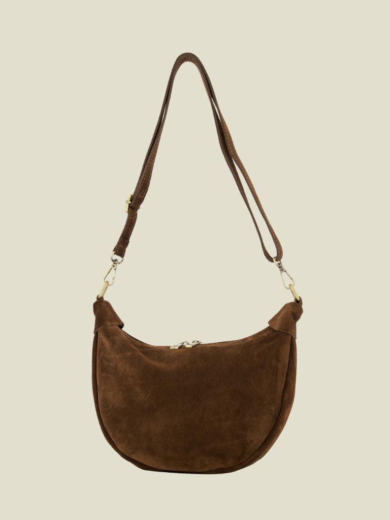 Bag Elsie Suede Dark Brown