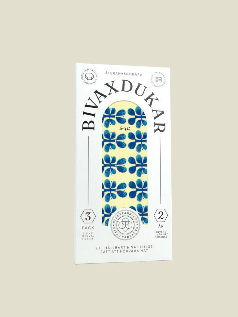 Beeswax Foodwraps 3-pack Blues By Stig