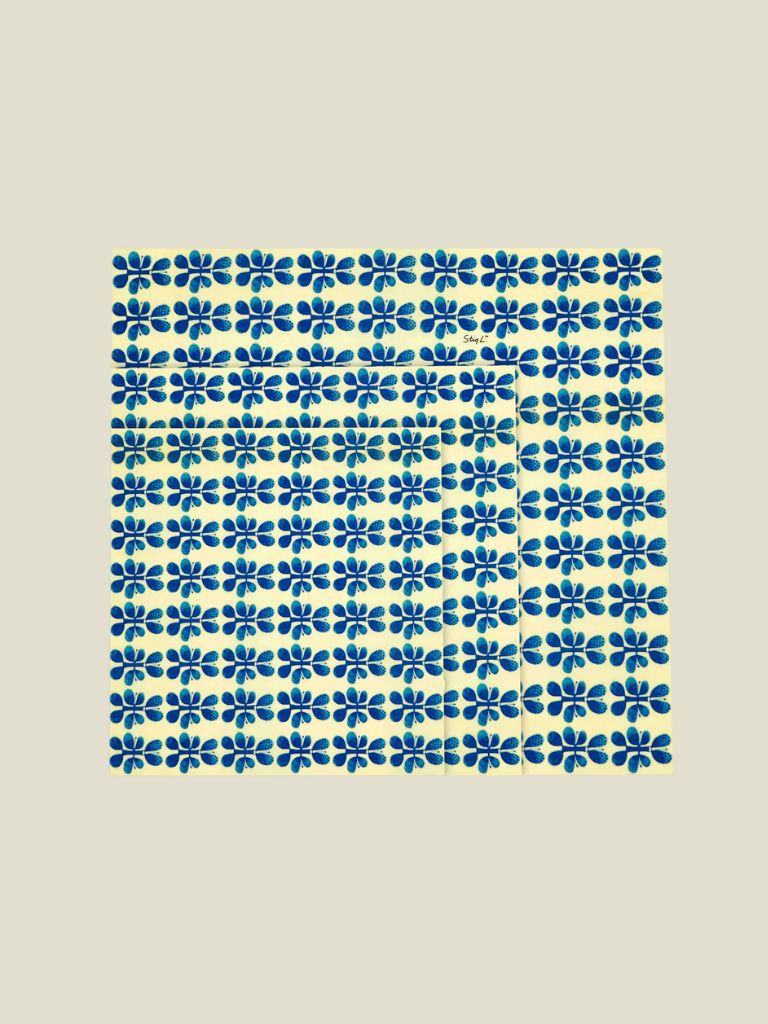 Beeswax Foodwraps 3-pack Blues By Stig