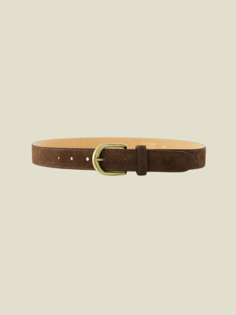 Belt Suus Dark Brown Suede