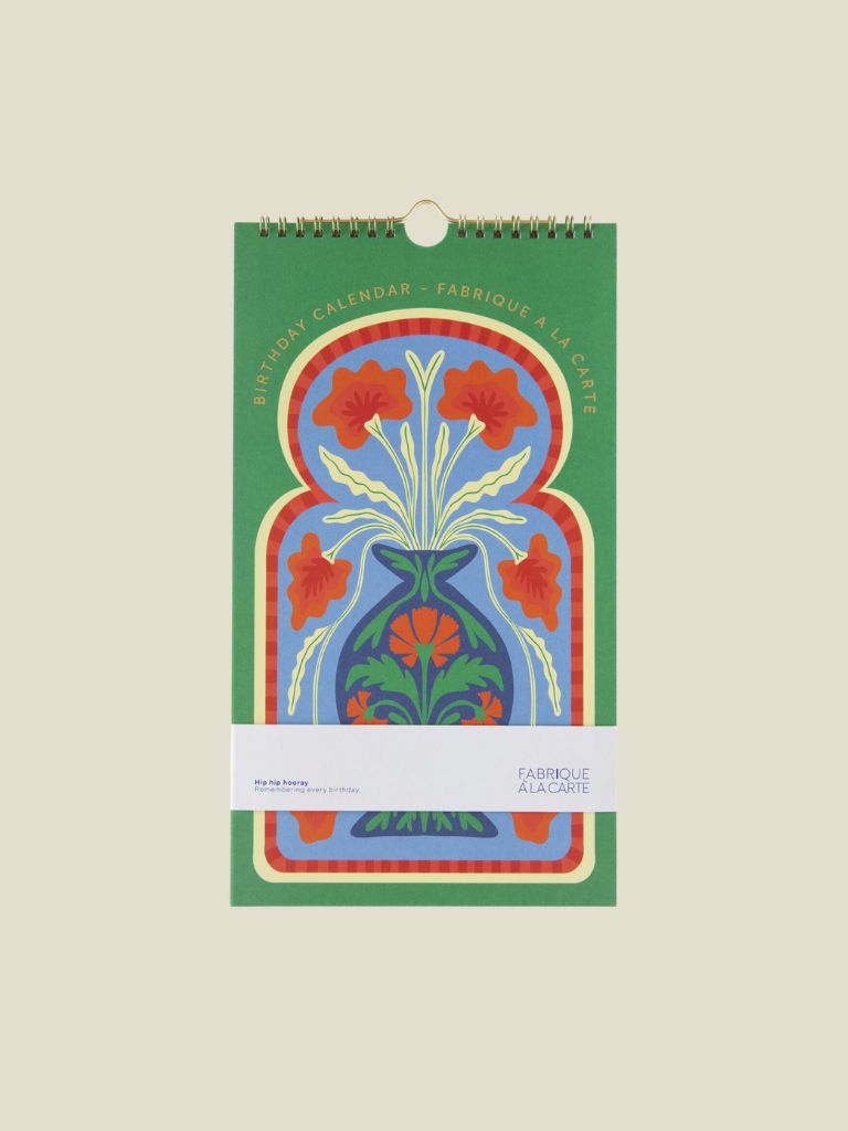 Birthday Calendar Flower Vase