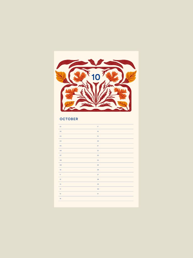 Birthday Calendar Flower Vase