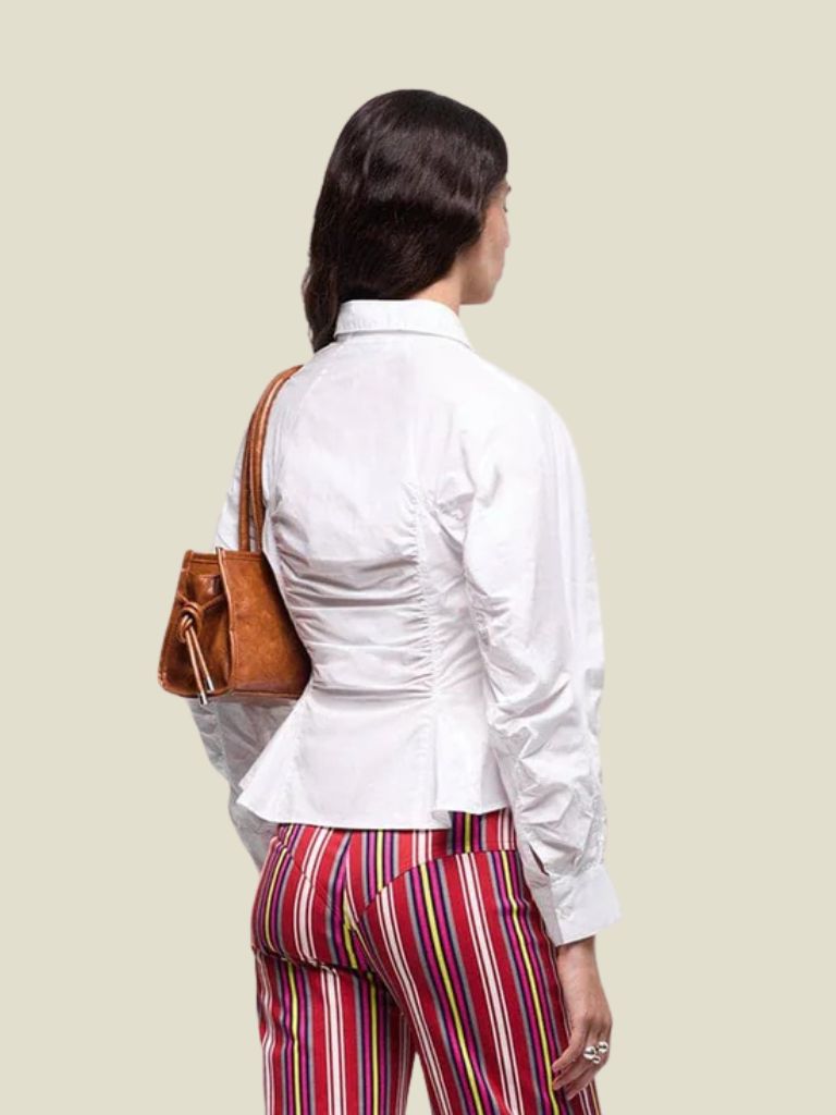 Blouse Belleville Ruched White