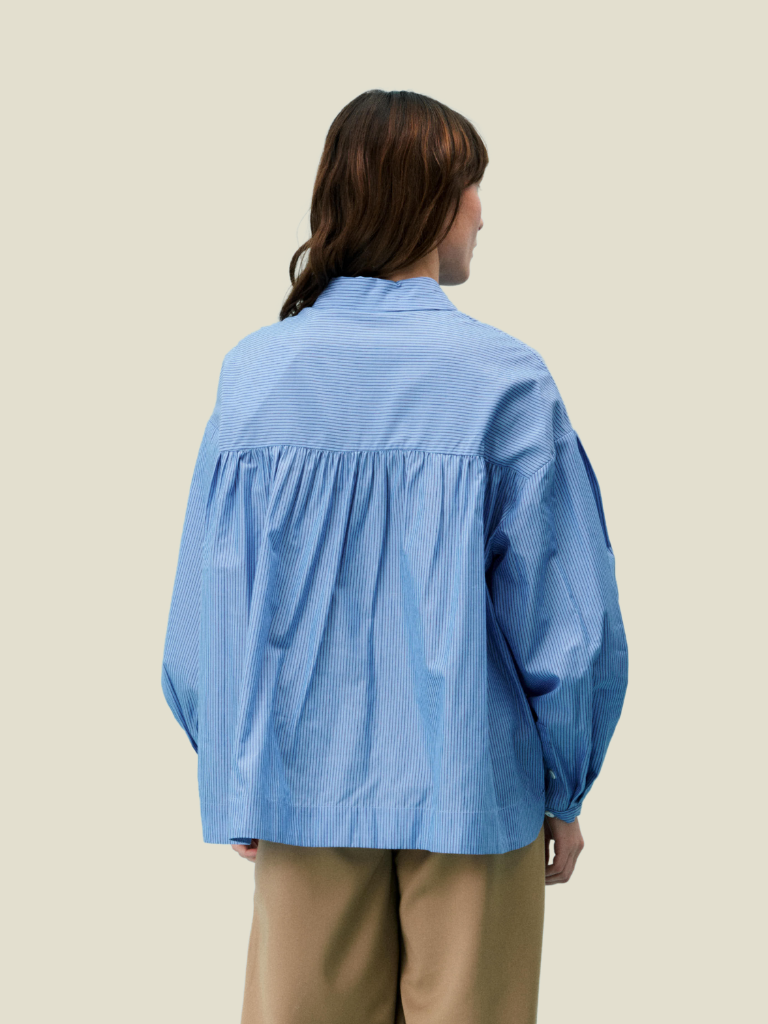 Blouse Libellule Bleu Clair