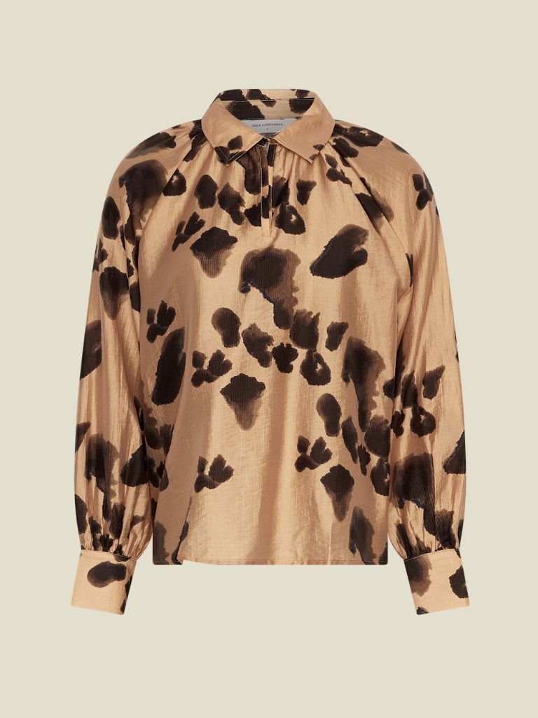 Blouse Nilla Romina Iced Coffee Leo