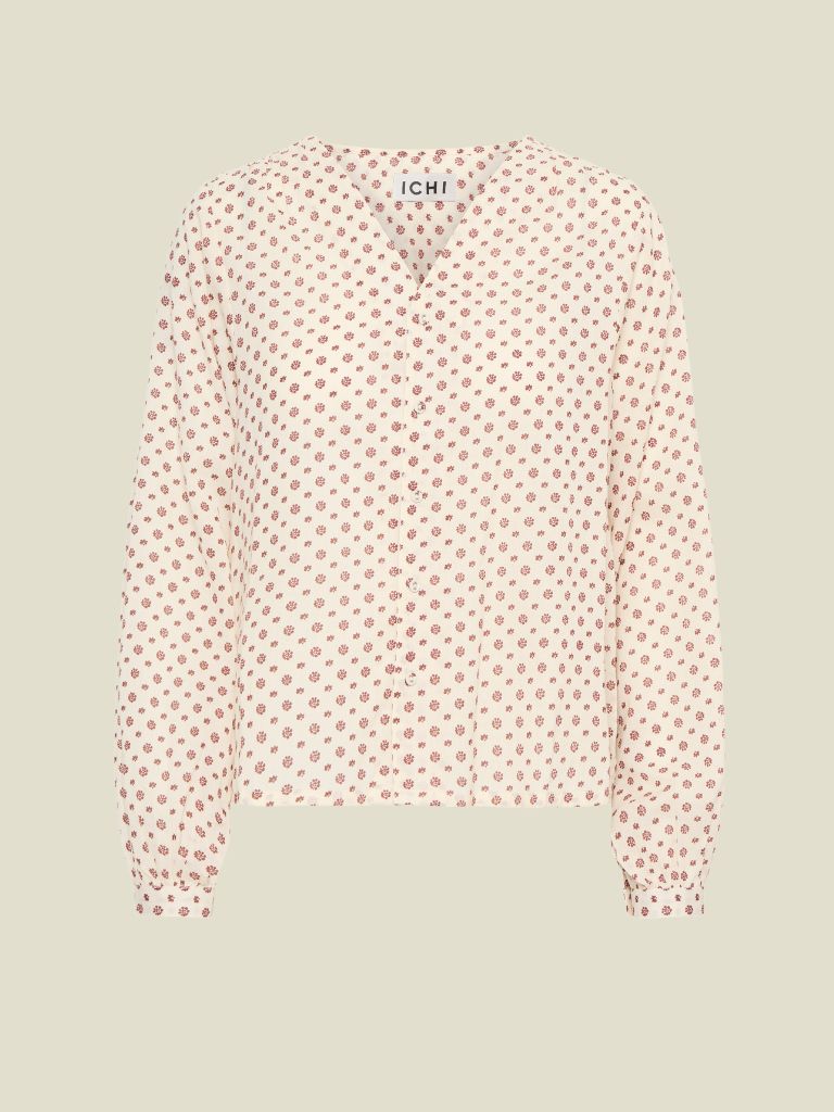 Blouse Ursula Fired Brick Flower