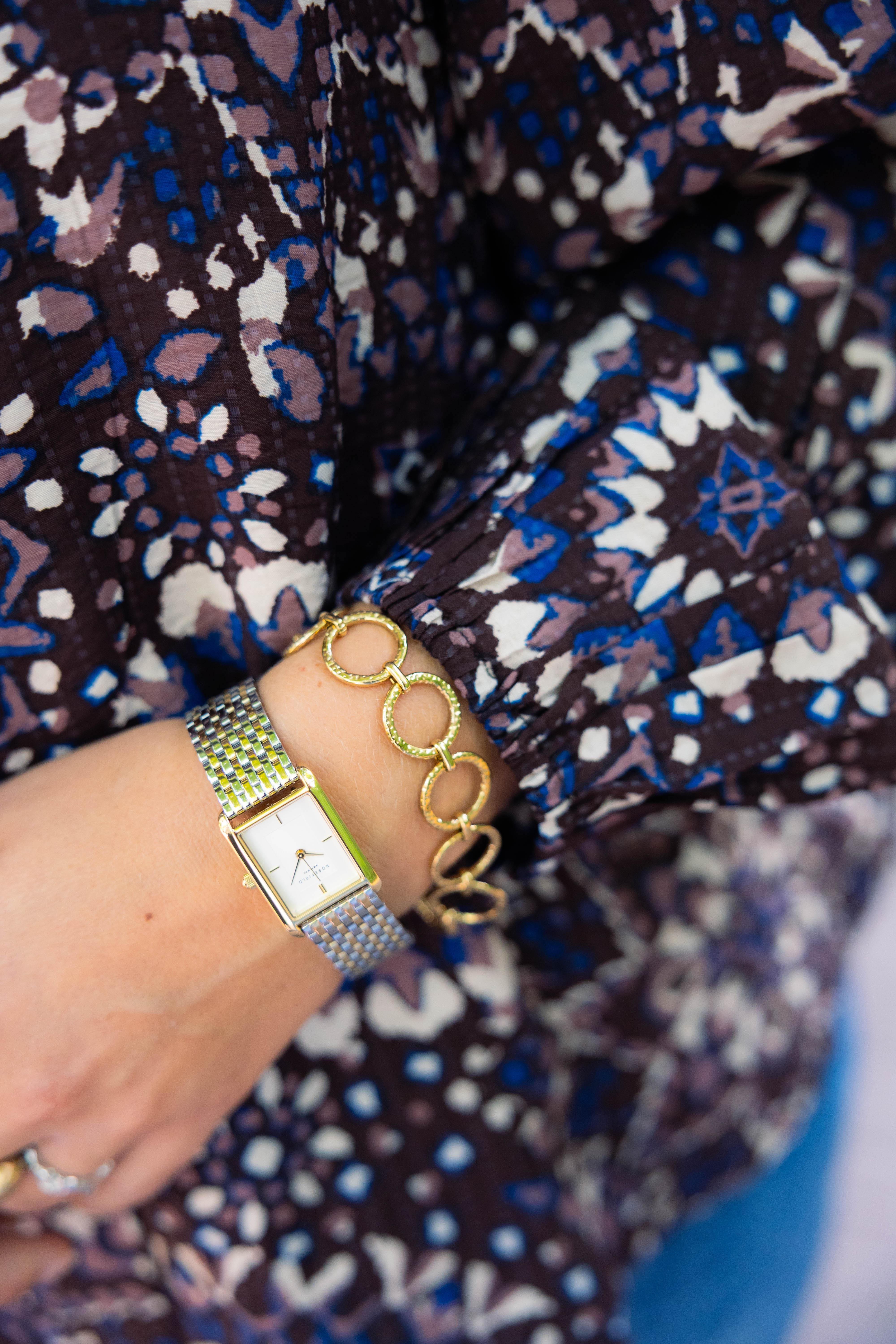 Bracelet Round Circles Gold