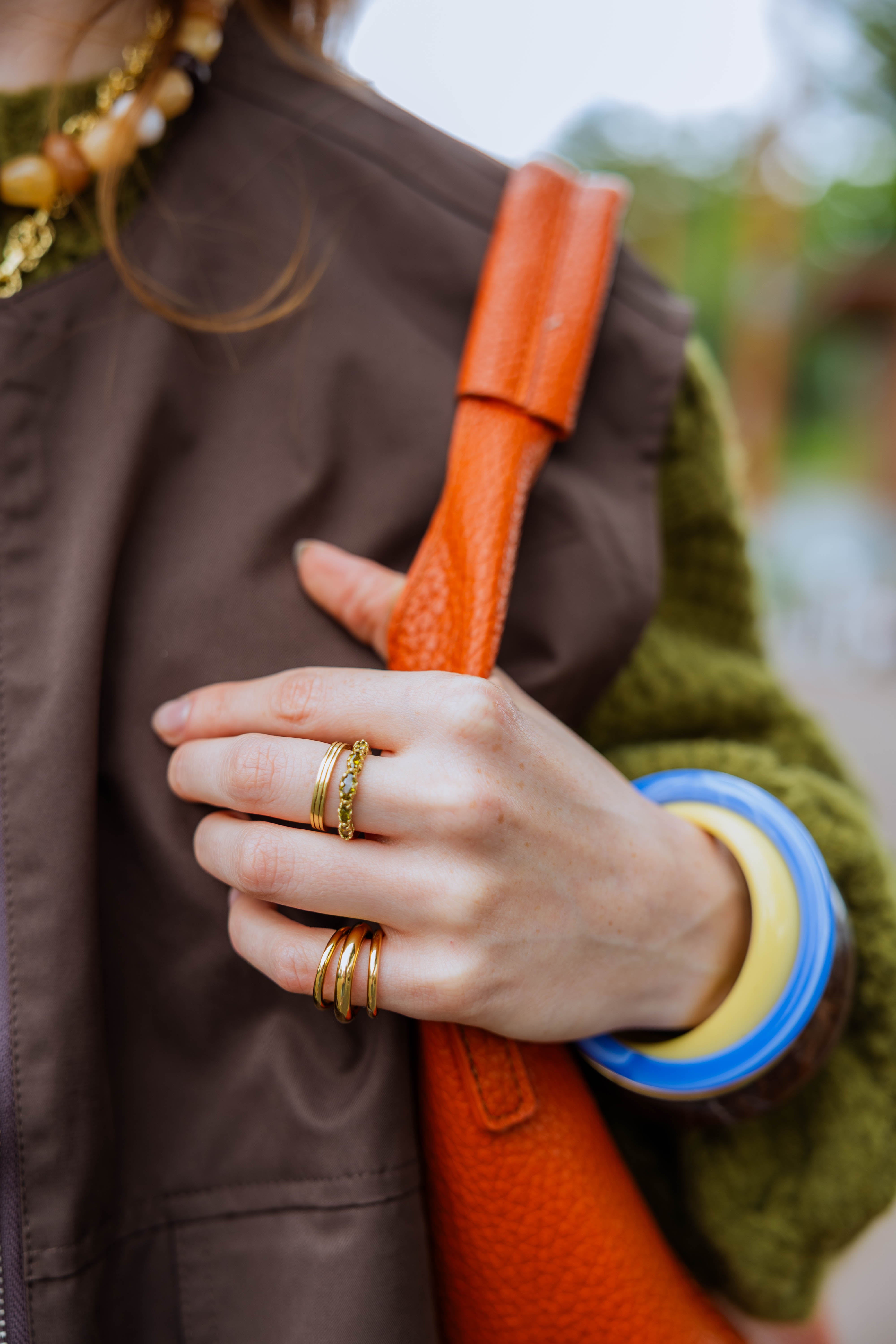 Ring Triune Pinkey Gold Plated