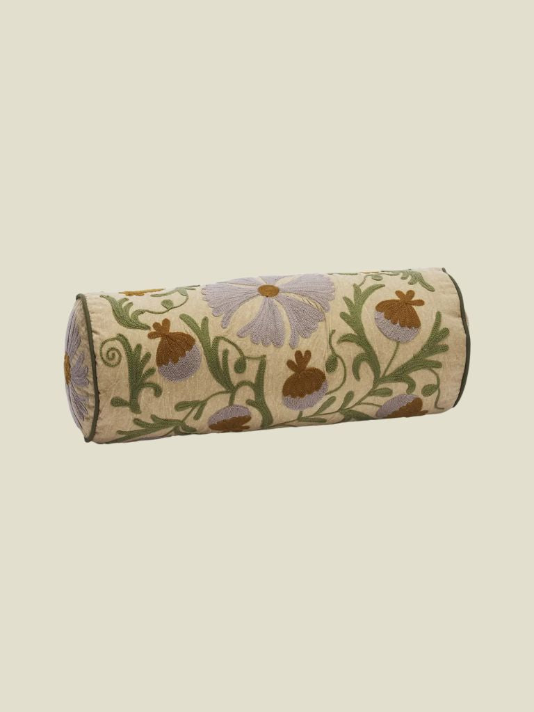 Bolster Cushion Suzani Old Rose