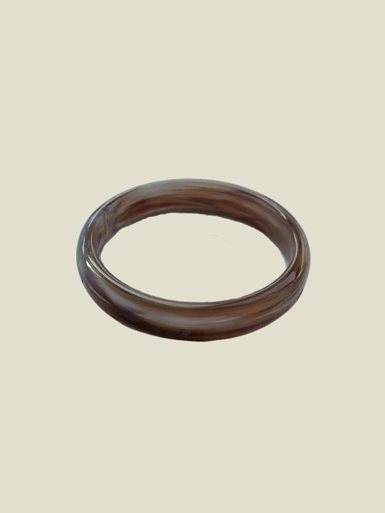 Bracelet Bangle Resin Brown