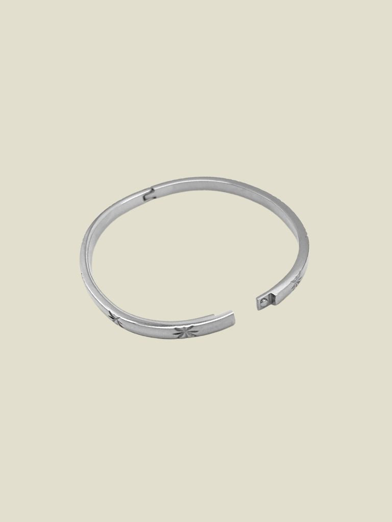 Bracelet Bangle Silver Stars