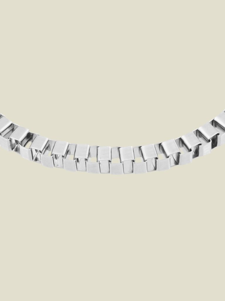 Bracelet Box Chain Silver