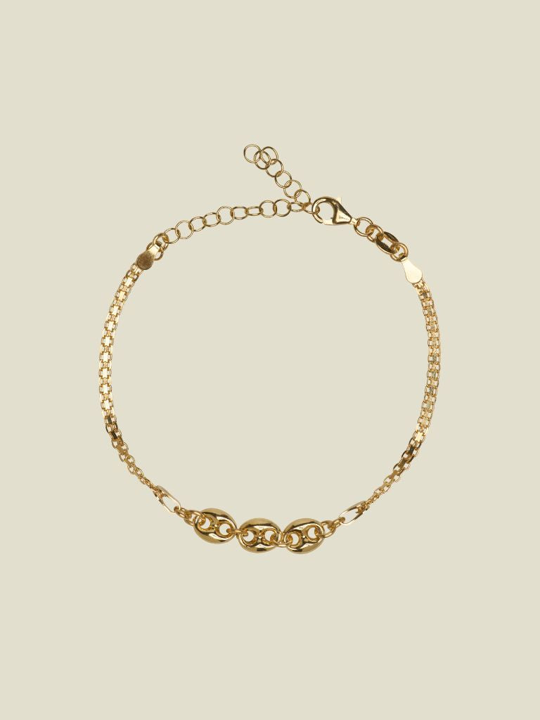 Bracelet Lock Chain Gold