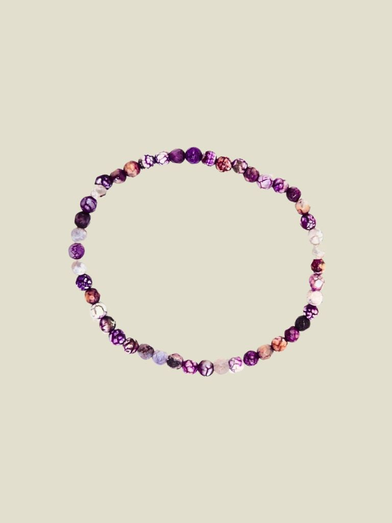 Bracelet Natural Stones Purple