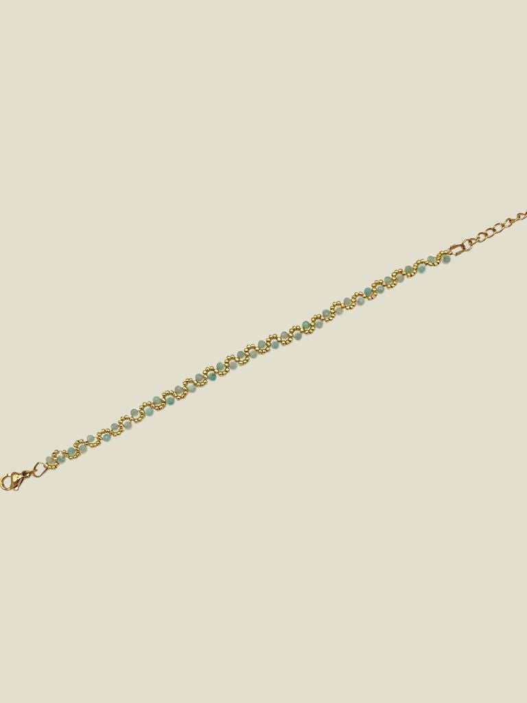 Bracelet Wave Blue Aquamarine