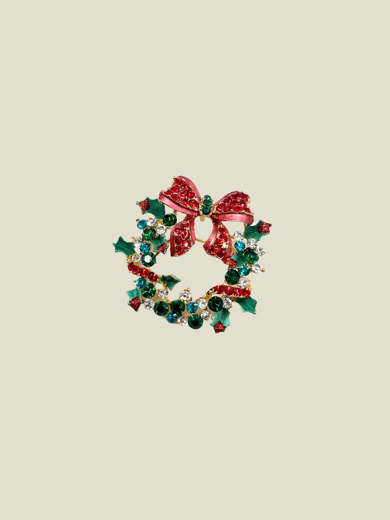 Broche Christmas Wreath