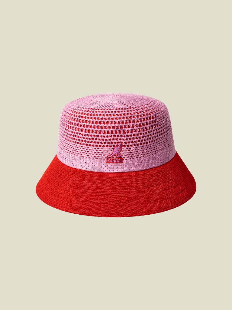 Bucket Hat Double Mesh Lahinch Peony Scarlet