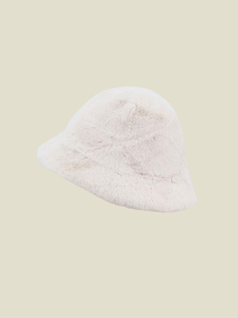 Bucket Hat Fluffy White