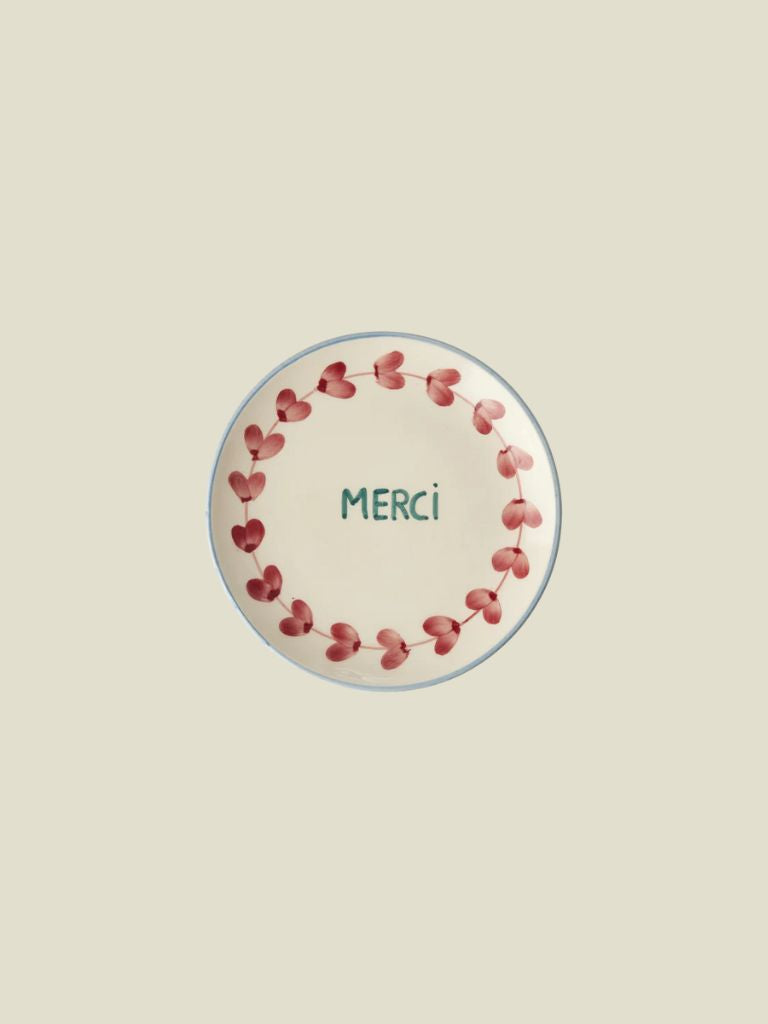Cake Plate Ceramic Merci