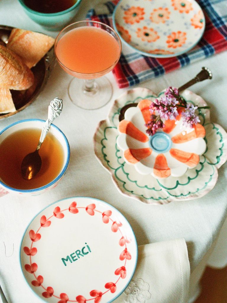 Cake Plate Ceramic Merci