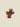Candle Holder Bird Red