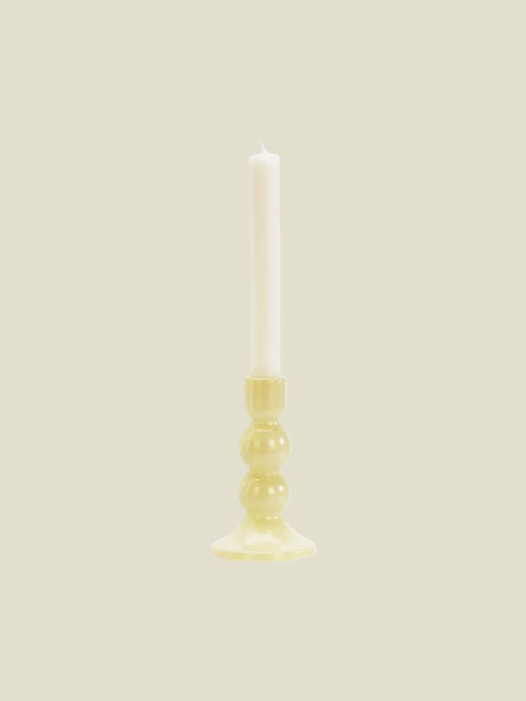 Candle Holder Glass Honey