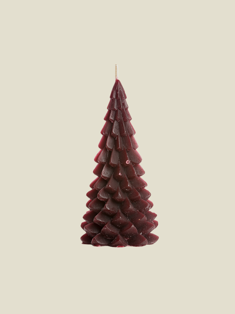 Candle Christmas Tree Aubergine