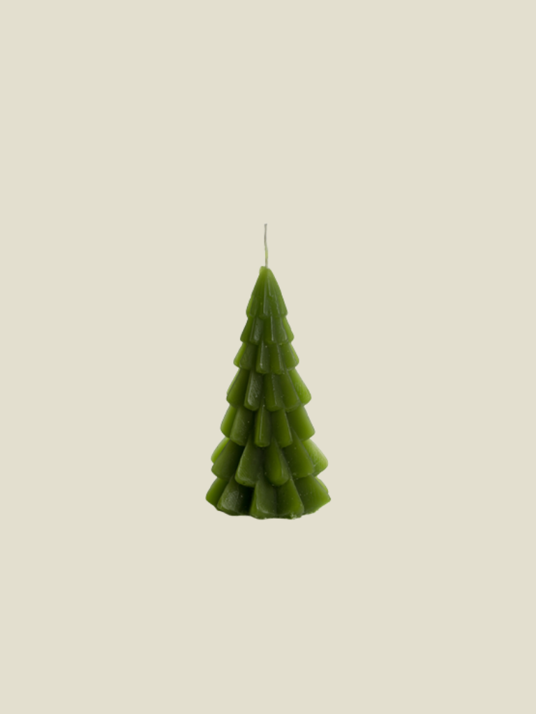 Candle Christmas Tree Leaf Green