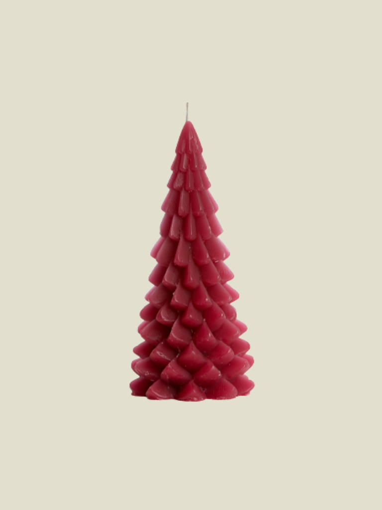 Candle Christmas Tree Raspberry