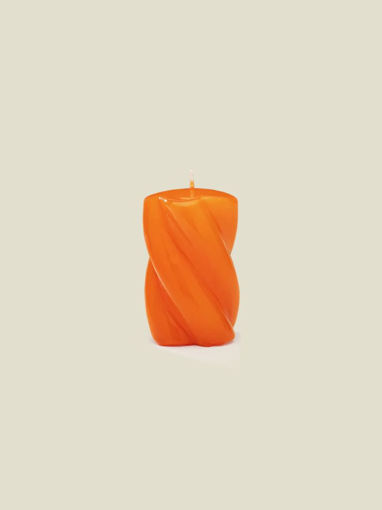 Candle Short Twisted Blunt Orange