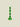 Candle Stick Glass Green