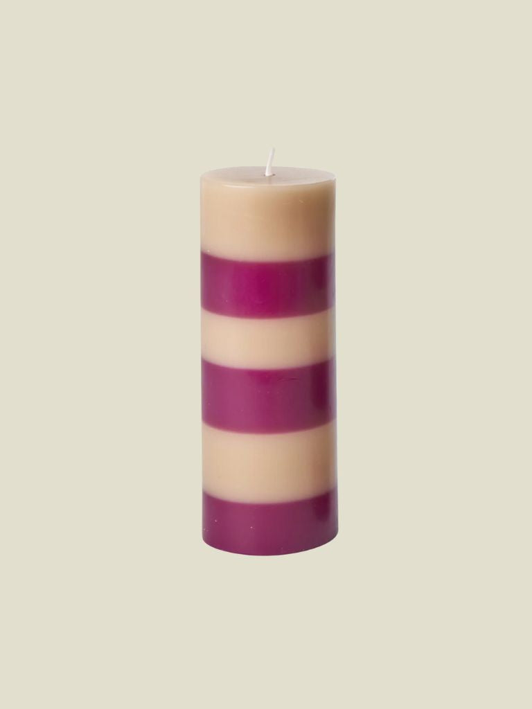 Candle Striped Block Sand