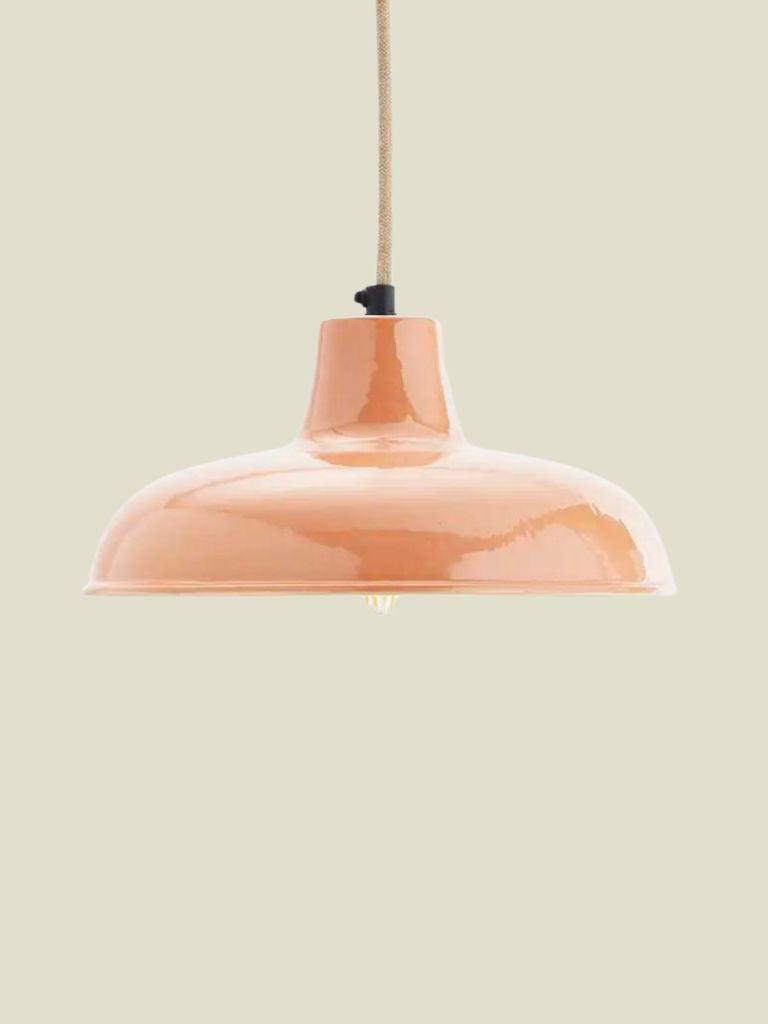 Ceiling Lamp Enamel Orange