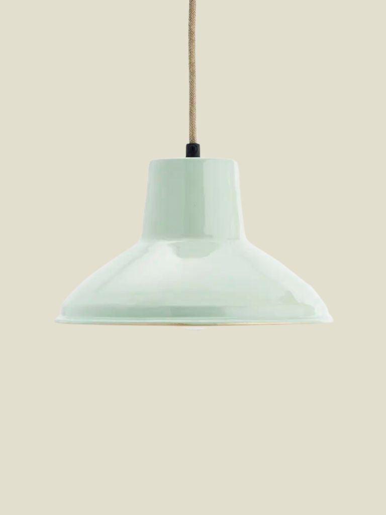 Ceiling Lamp Enamel Sage