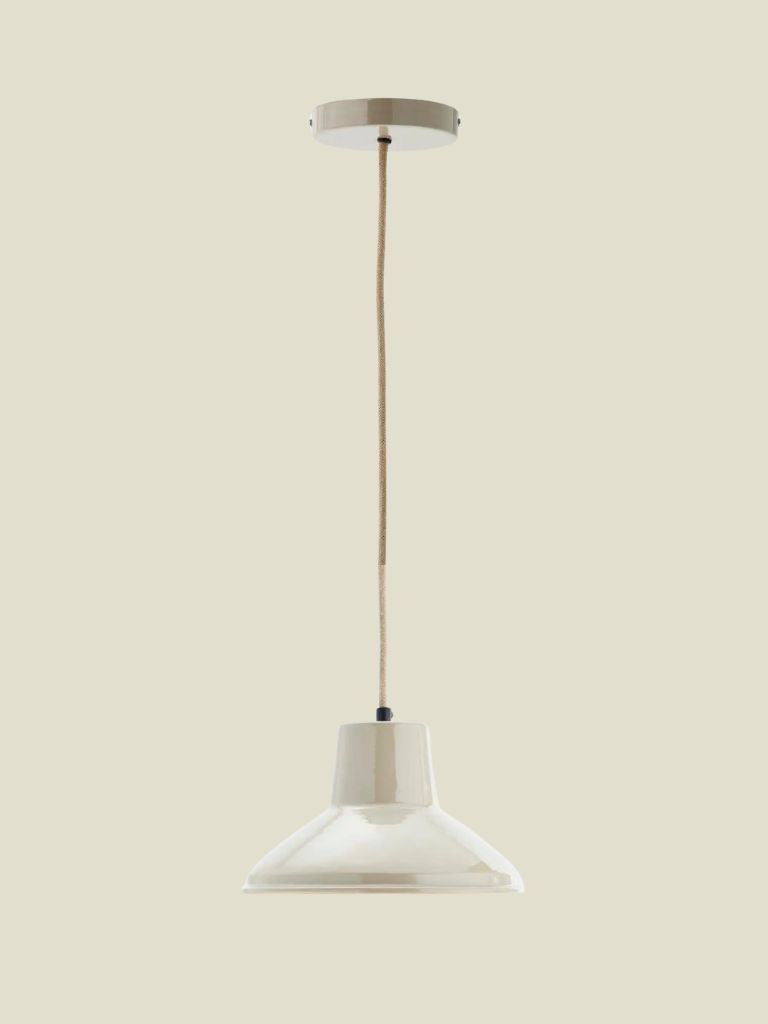 Ceiling Lamp Enamel Taupe