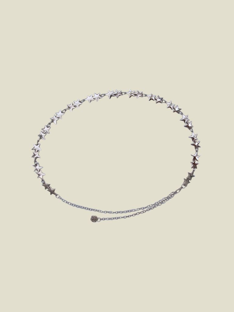 Chain Belt Stars Silver