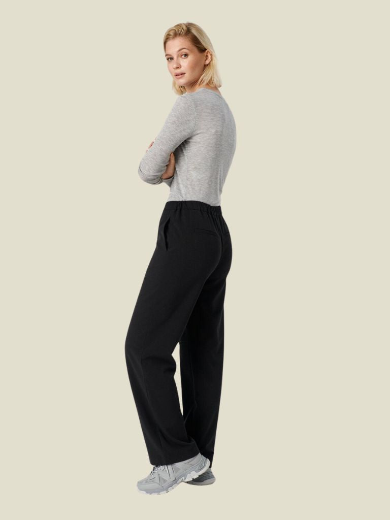 Chana Straight Pants Black