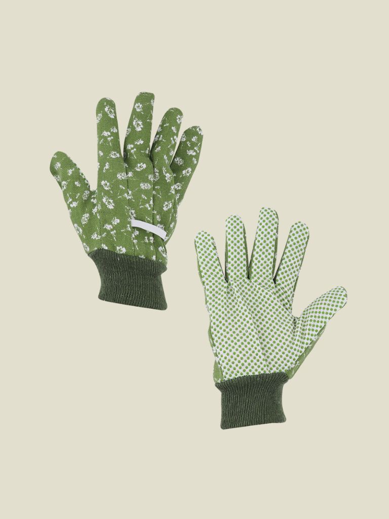 Cotton Gardening Gloves Green