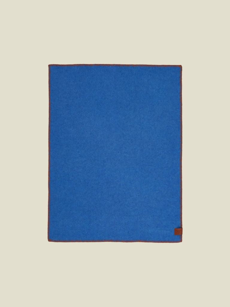 Crib Blanket Cozy Wool Blue