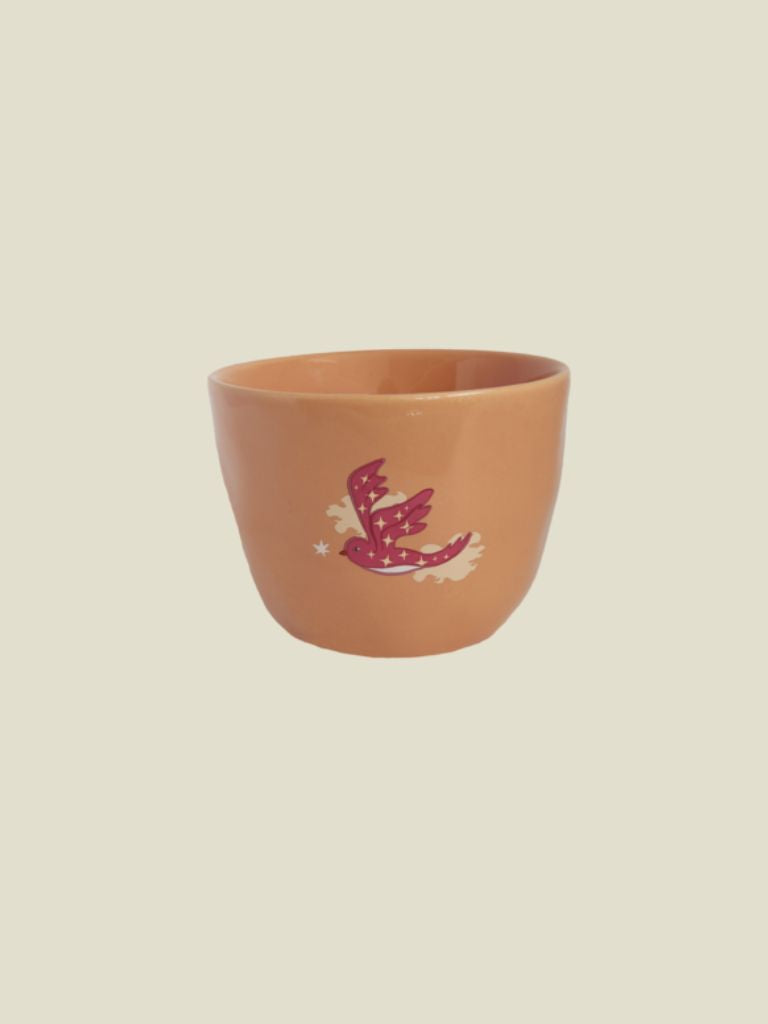 Cup Dark Peach Bird