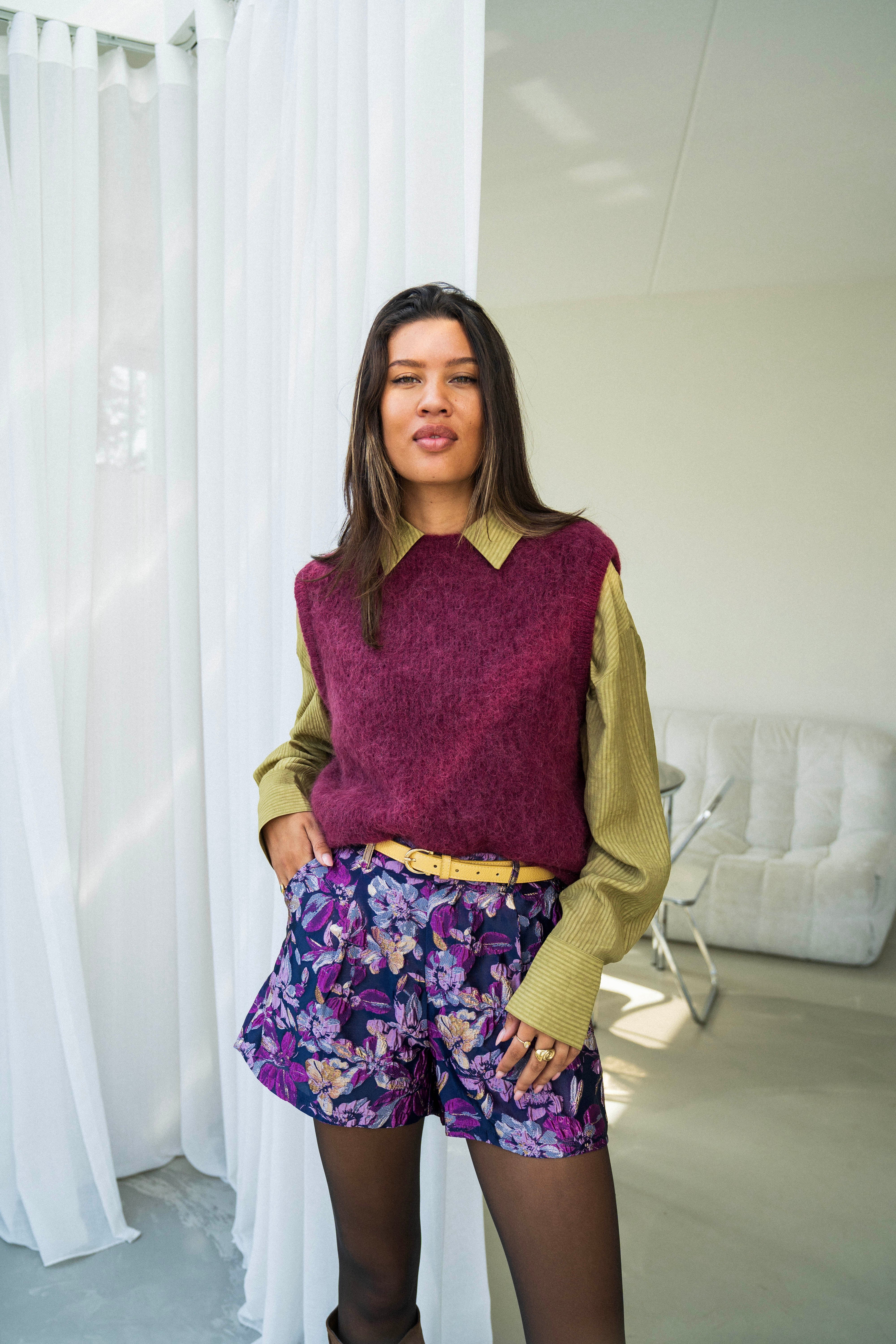 Short Isabeau Blue Fonce