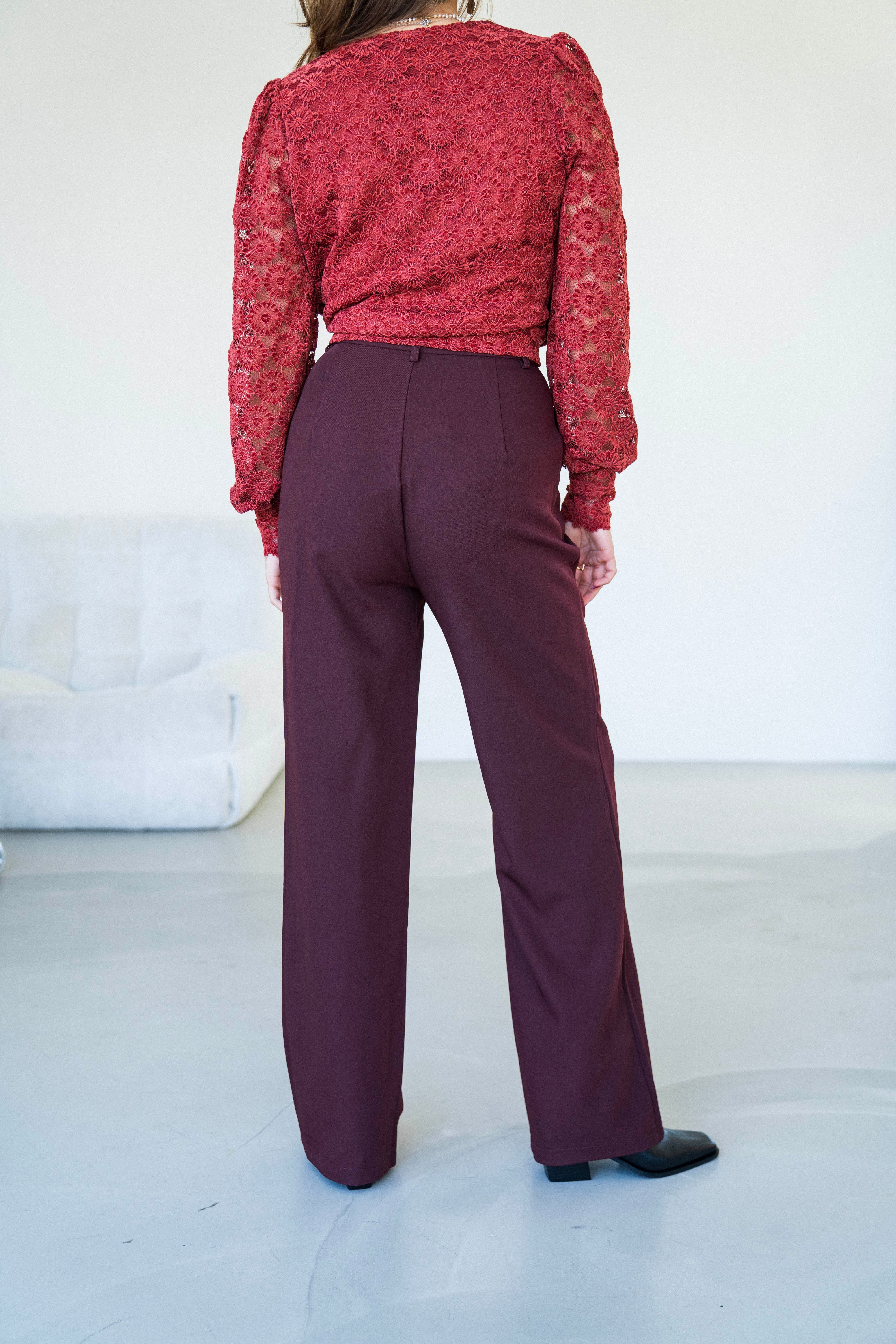 Pantalon Laudine Plum