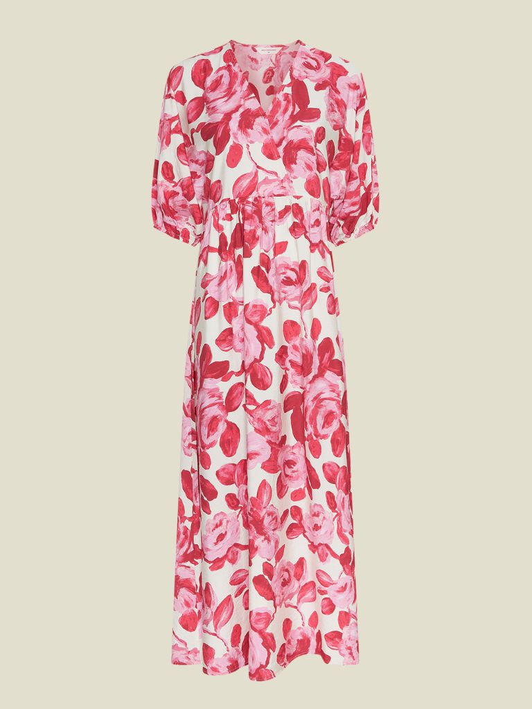 Dress Edrina Red Rose Flower