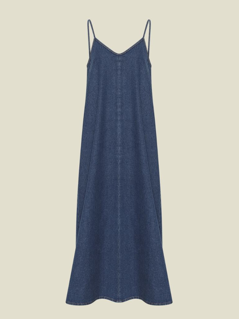 Dress Jolene Elena Strap Mid Blue Wash