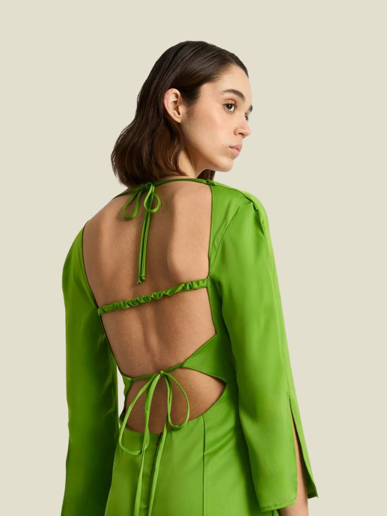 Dress Kimberly Satin Green