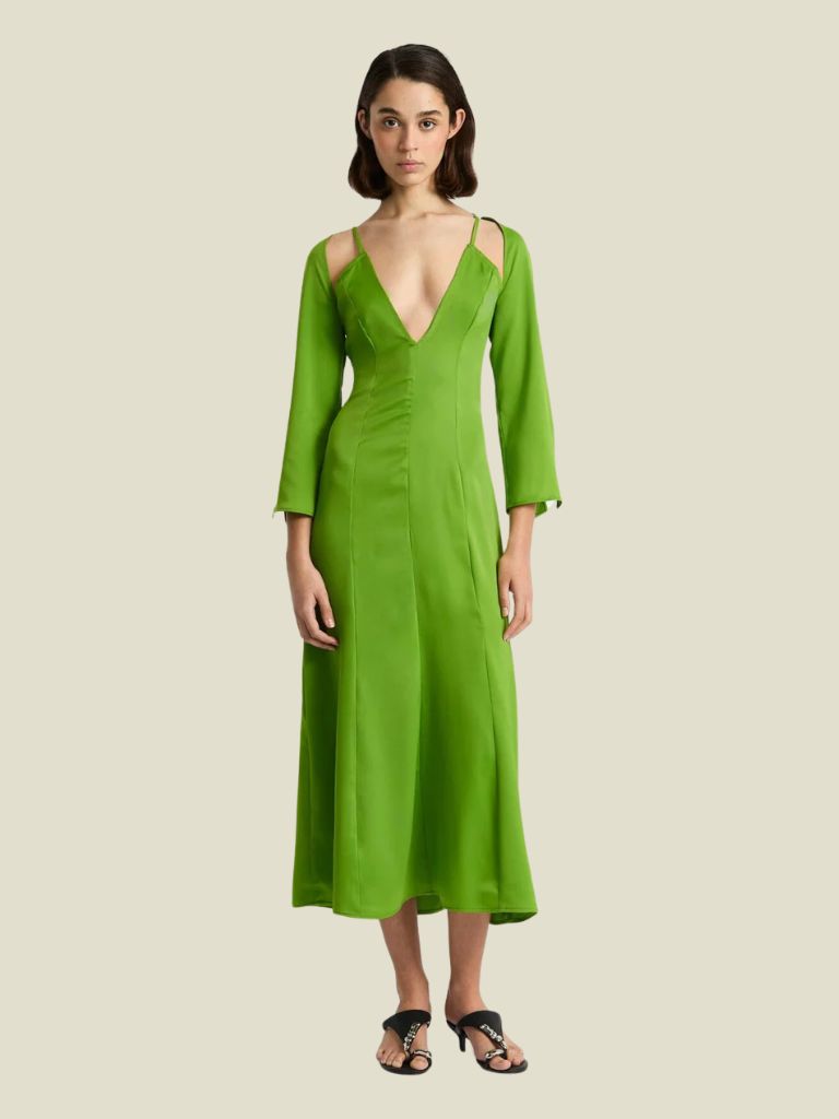 Dress Kimberly Satin Green